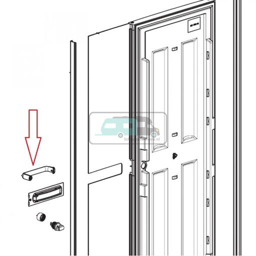 [OCS_1133527] Dometic RML9435 Deurgreep Compleet