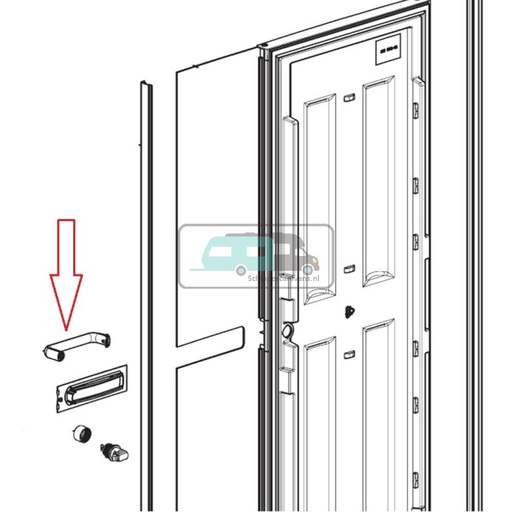 [OCS_A9903274] Dometic RML9435 Deurgreep Compleet