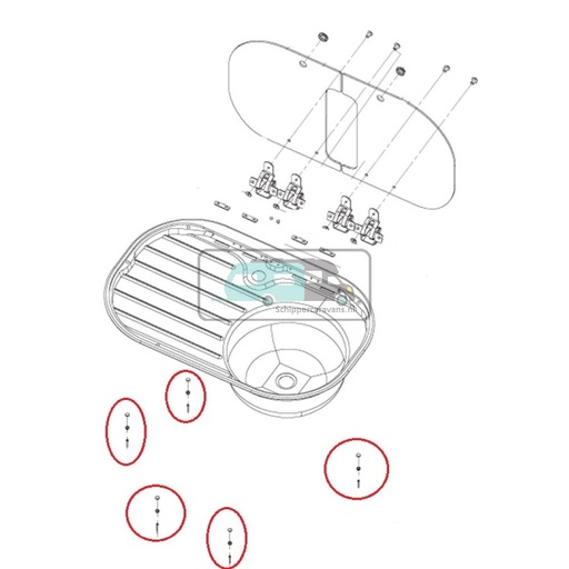 [OCS_A9907176] Dometic MO8821 Montageset (5st)