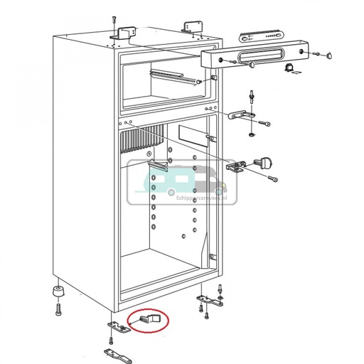 [OCS_1133533] Dometic RM7505 Hendel Onderaan Rechts