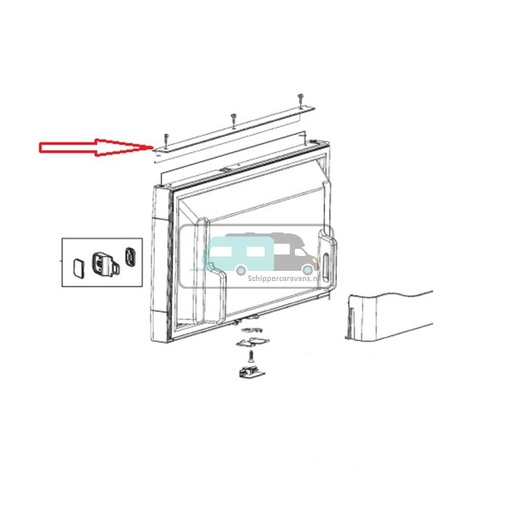 [OCS_A0025702] Dometic RM7655L Deurpaneel Vriesvak