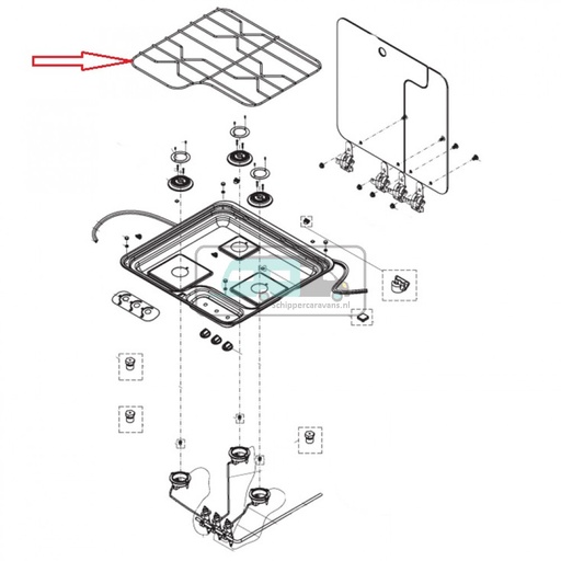 [OCS_1133543] Dometic CE309-DF Rooster Verchroomd