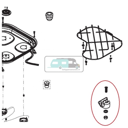 [OCS_A0030592] Dometic EK2000 Montageset  (5st)