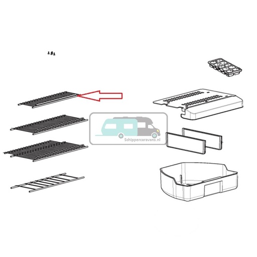 [OCS_A0030423] Dometic RMS8550 Rooster Diepvries Verzinkt