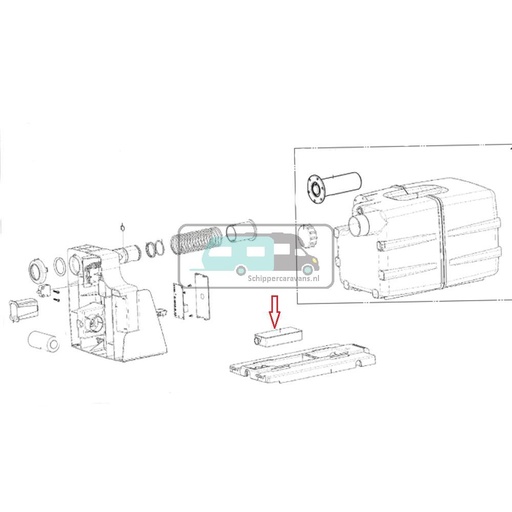 [OCS_A0030440] Dometic VT2500 Filter Voor Toilet