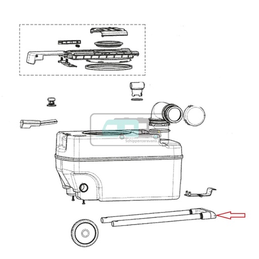 [OCS_1133647] Dometic CT3000/4000 Handgreep