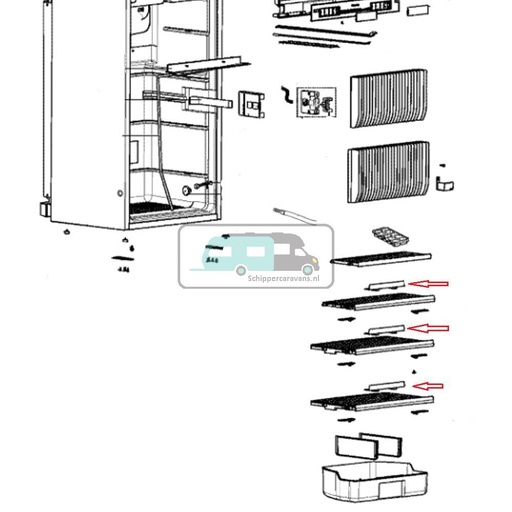 [OCS_A0025734] Dometic RMDT8555 Verdeler Roosterschuif