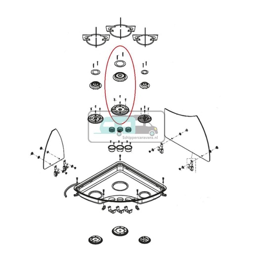 [OCS_A0030590] Dometic Kit Brandertop RVS