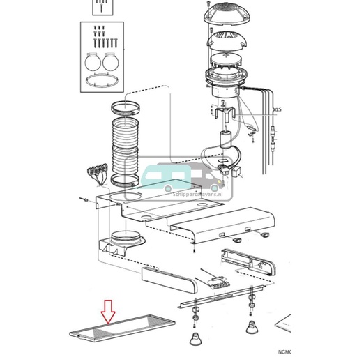 [OCS_A0030537] Dometic CK400 Afzuigkap Vet Filter