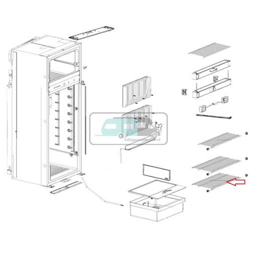 [OCS_1133732] Dometic RM10.5 Onder Rooster