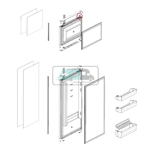 [OCS_1133742] Dometic RM10.5 Diepvriesdeur houder