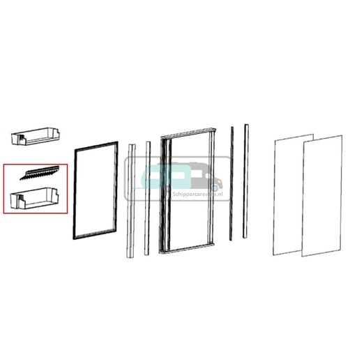 [OCS_1133750] Dometic RMS10.5 Deurbakje onder