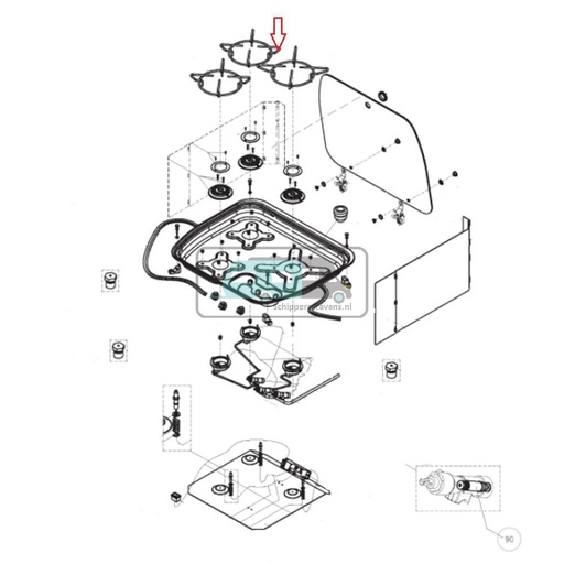 [OCS_A0030610] Dometic Rooster Pannen Komfoort CE99-DF D-250/33mm