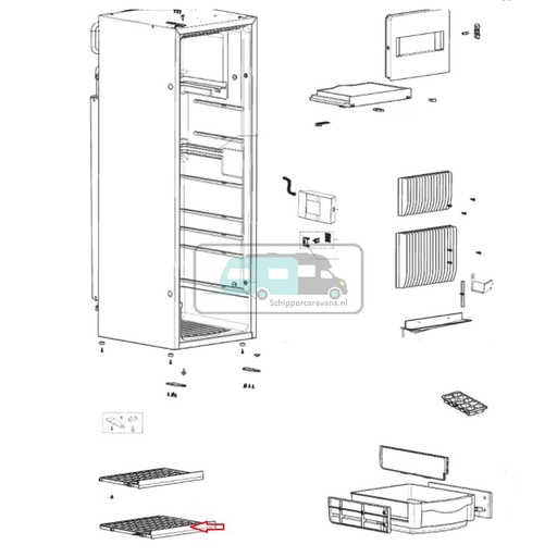 [OCS_1133762] Dometic RML9330 Rooster Bodem 34.8x30.3