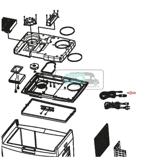 [OCS_1133792] Dometic Koelbox Verbindingskabel AC/DC T35
