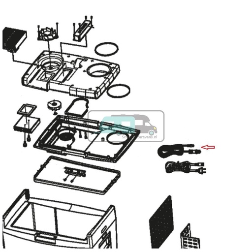 [OCS_A0030694] Dometic Koelbox Verbindingskabel AC/DC T35