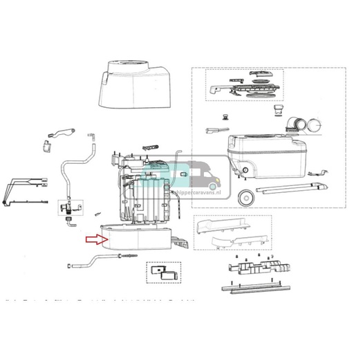 [OCS_A0030443] Dometic Onderbak Toilet CT4000