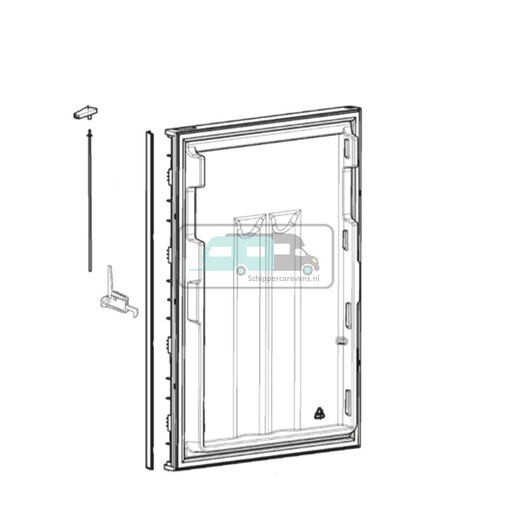 [OCS_1133808] Dometic Koelkastdeur RMS8550