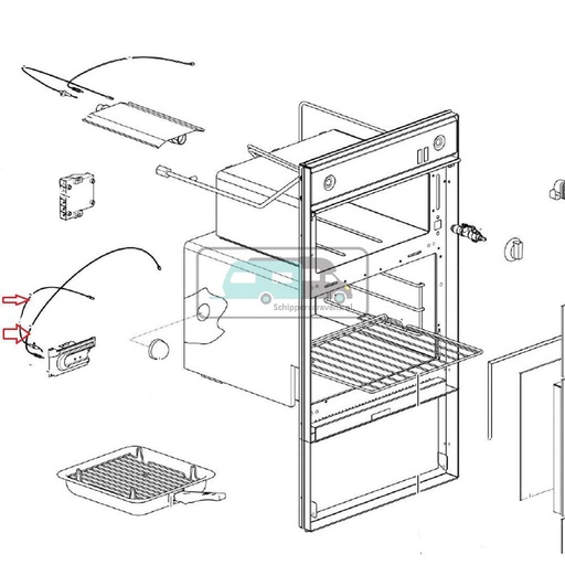 [OCS_A0017549] Thetford Midi Prima 3 Fornuis Thermokoppel ASP (C)