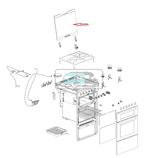 [OCS_1141081] Thetford Fornuis Glasplaat Aspire