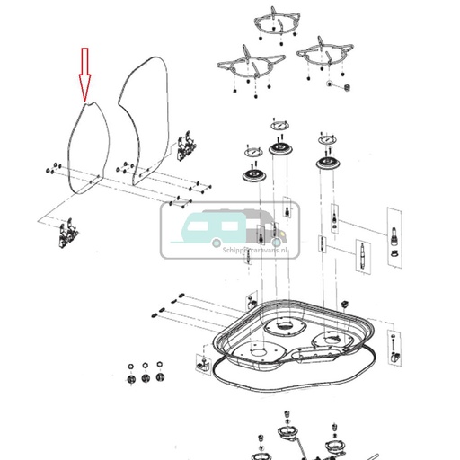 [OCS_1141119] Dometic Pisk 2000 Glasplaat