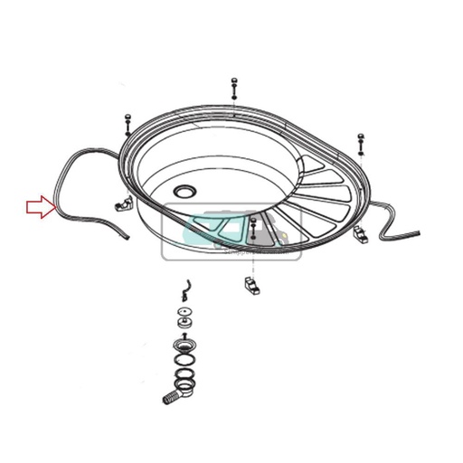 [OCS_A0030585] Dometic C2000 Spoelbak Afdichtingsprofiel