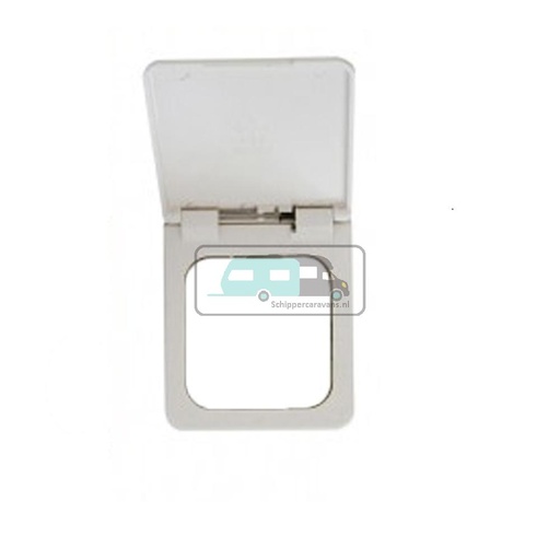 [OCS_A0008599L] Presto Contactdoos Cover met Klepje S-10.000 Wit