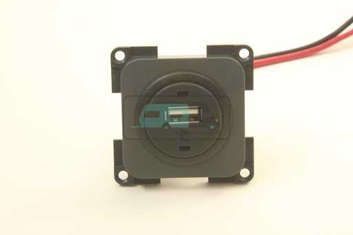 [OCS_1144052B] Presto Contactdoos 1x USB Lader 12V Inbouw S-10.000 Grijs