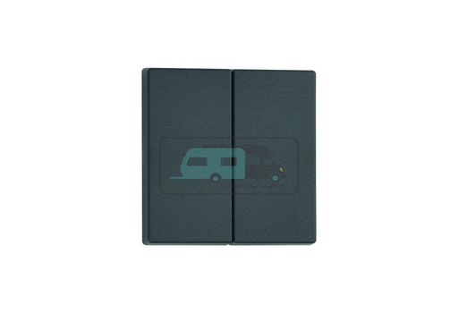 [OCS_1144174B] Presto Afdekplaat Wipschakelaar Dubbel S-20.000 Zwart