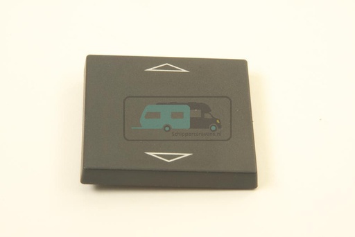 [OCS_1144177B] Presto Afdekplaat Wipschakelaar Enkel Pijlen Ansor Switch S-20.000 Zwart