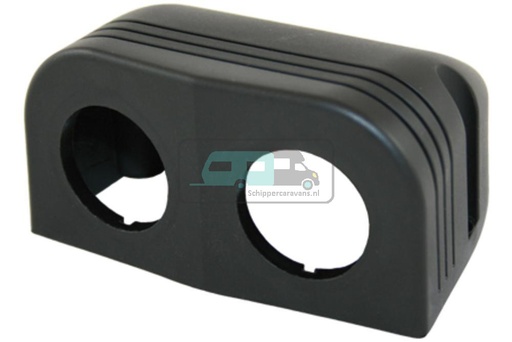 [OCS_1144221B] Power Line Afdekraam 2-Vaks Opbouw Zwart