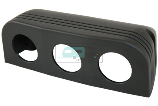 [OCS_1144222B] Power Line Afdekraam 3-Vaks Opbouw Zwart