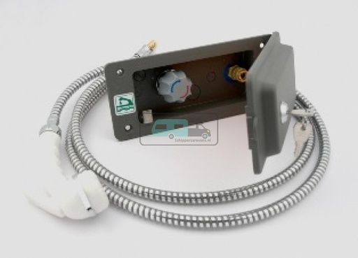 [OCS_A0033723] Reich Buitendouche Aansluiting incl. Slot Donker Grijs