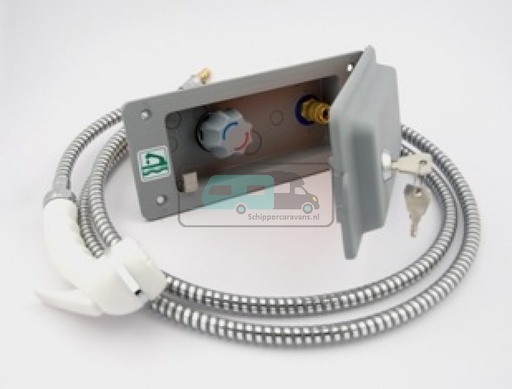 [OCS_1152022] Reich Buitendouche Aansluiting incl. Slot Licht Grijs