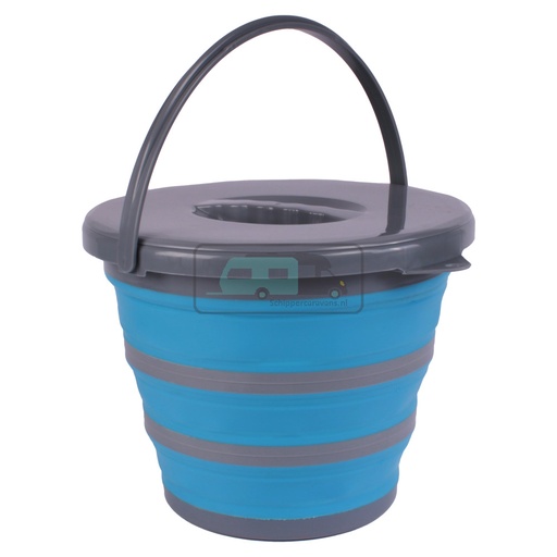 [OCS_1165190] ViaMondo Emmer met Deksel Opvouwbaar 10L