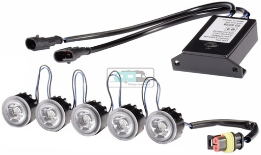 [OCS_A0034965] Hella Dagrijverlichtingsset LEDayFlex 5 LEDs 12/24V