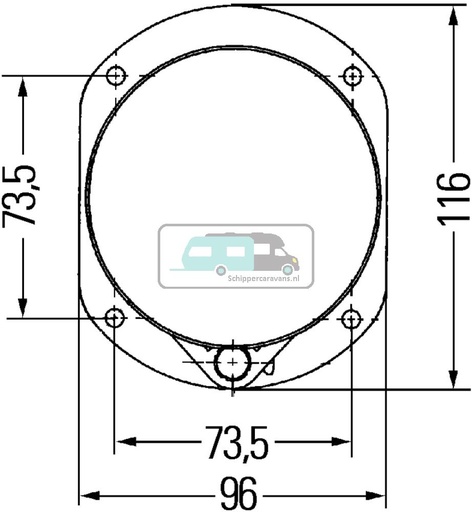 [OCS_A0035029] Hella Frame Universeel voor 1172016