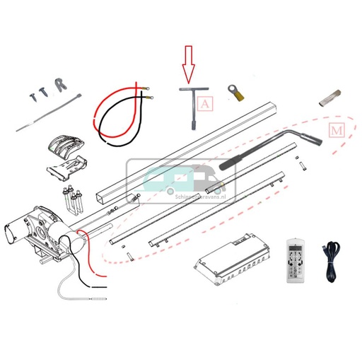 [OCS_1502278] P1 Opzetmotor Noodsleutel