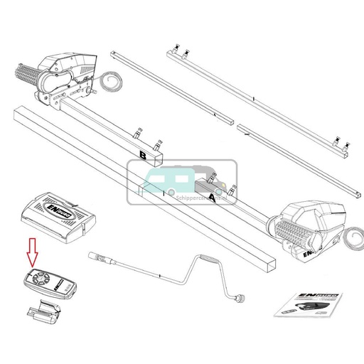 [OCS_1502330] Enduro Afstandsbediening EM303A+/305+/405SM