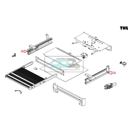 [OCS_1504251] Thule Slide-Out V19 Frame Ducato/Jumper/Boxer 700