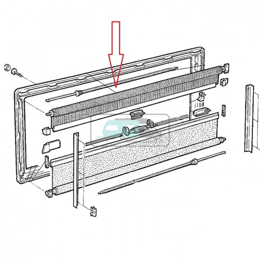[OCS_1802420] Dometic S5 Vliegenhor rollo 90 x 60