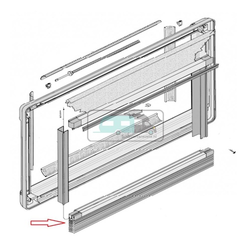 [OCS_1802599] Dometic S5 Verduistering Duett Plissé 800x450