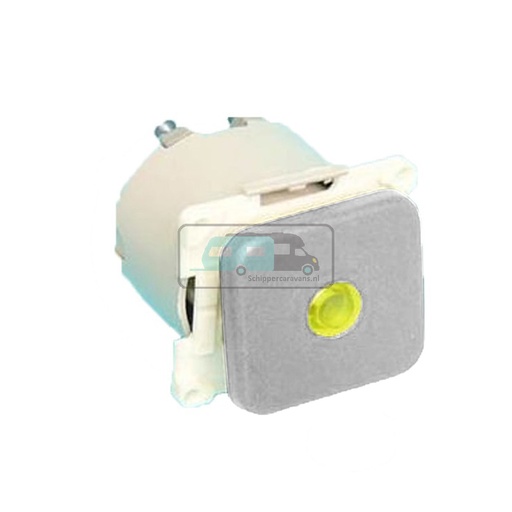 [OCS_1902037B] Presto Wipschakelaar met Lampje Inbouw Grijs S-10.000