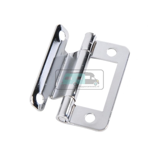 [OCS_1903067B] Scharnier geknikt verchroomd 50mm à 2 st.