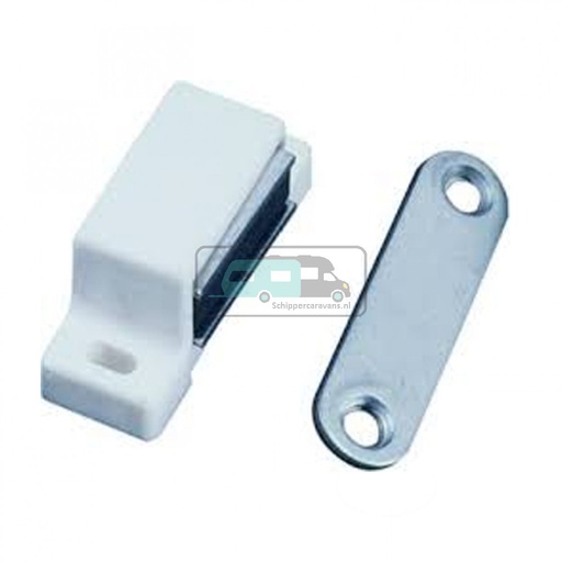 [OCS_1914005B] Magneetsnapper Kunststof Wit 46x15 4kg 2st.