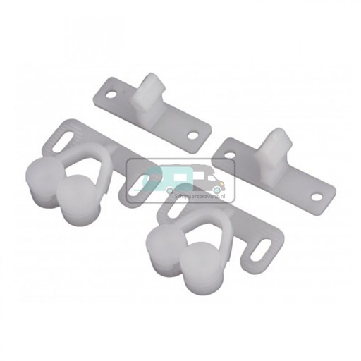 [OCS_1914016B] Dubbele snapper kunststof à 2 st.