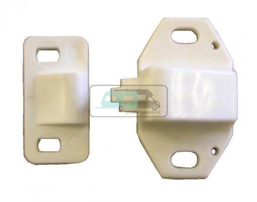 [OCS_1914018B] Rolsnapper kunststof Wit à 2 stuks