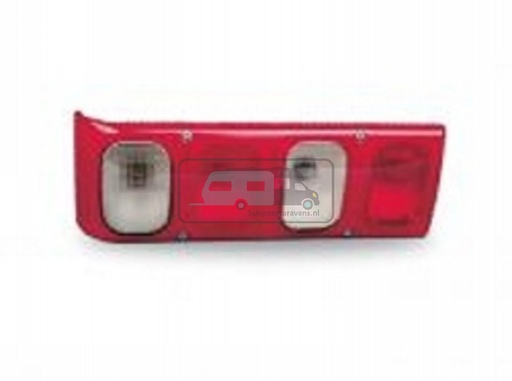 [OCS_1937039B] Jokon Achterlicht 561 Rem/ Knipper/ Mist/ Achteruitrij 4-Vaks Inbouw