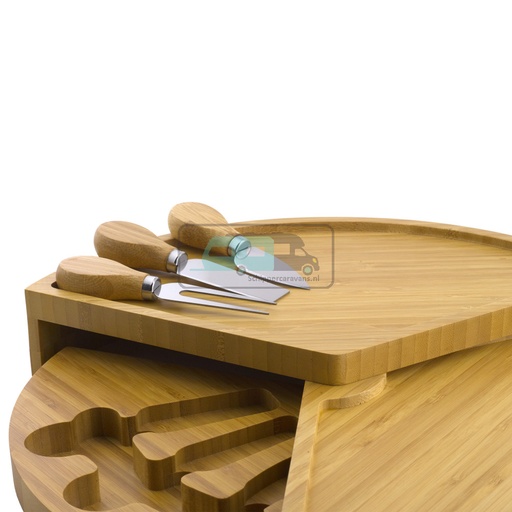 [OCS_1954122] ViaMondo Borrelplank met 3 Mesjes Bamboe