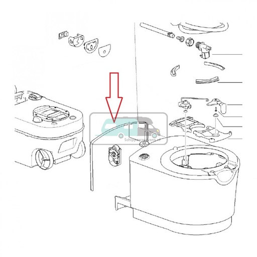 [OCS_200958] Thetford C220 Muur Seal Rubber